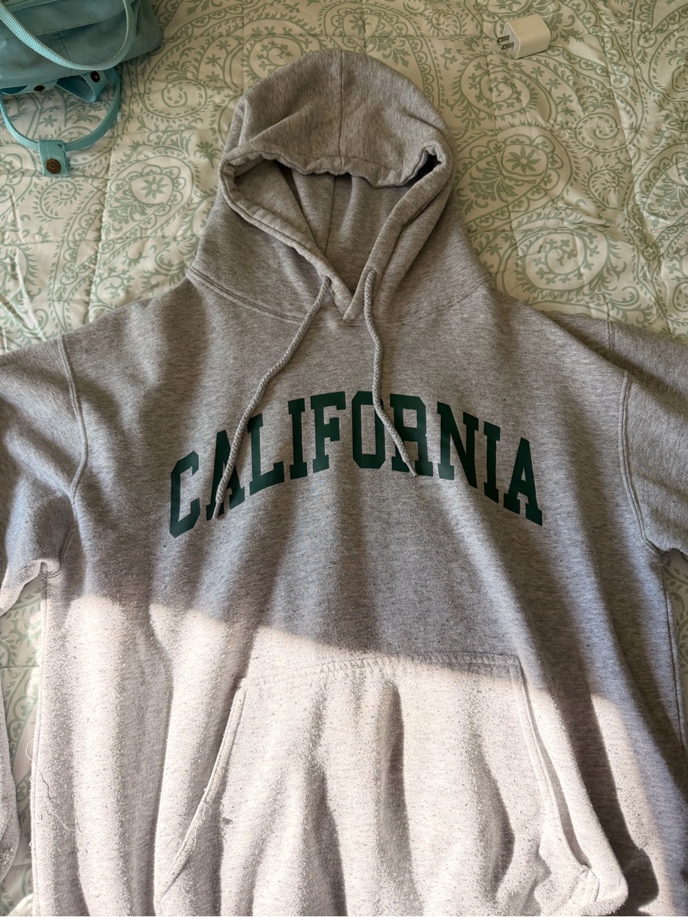 Reflex Light Gray Hoodie with Cream Label